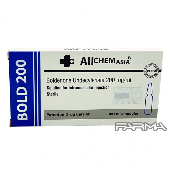 BOLD-200 Allchem Asia 200 mg/ml, 10 ампул, (БОЛД-200 Болденон Алчем Азия)