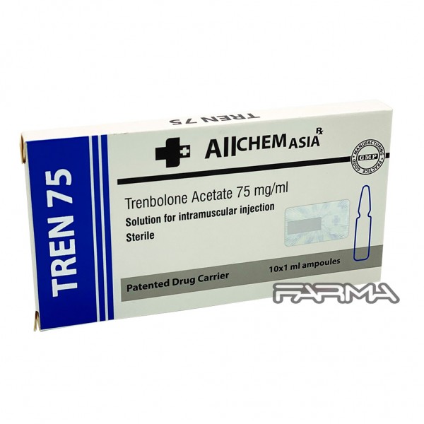 TREN-75 Allchem Asia 75 mg/ml, 10 ампул, (ТРЕН-75 Ацетат Алчем Азия)