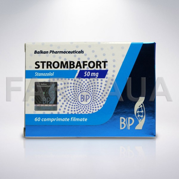 Strombafort 50mg Balkan Pharmaceuticals 50 mg/tab, 100 tab, (Стромбафорт 50 мг Станозолол Балкан)