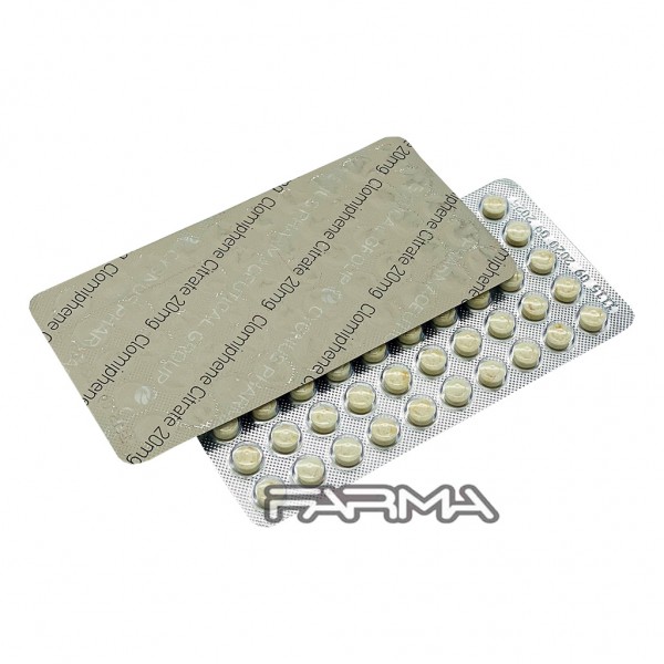 Clomiphene Citrate Cygnus 20 mg/tab, 100 tab, (Кломифен Цитрат Кломид Сигнус)