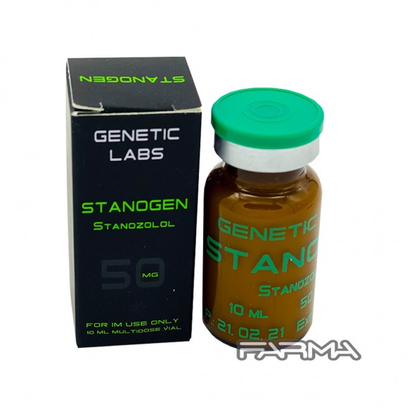 Stanogen inj Genetic Labs 50 mg/ml, 10 ml (виал), (Станоген инъекционный Винстрол Генетик Лабс)