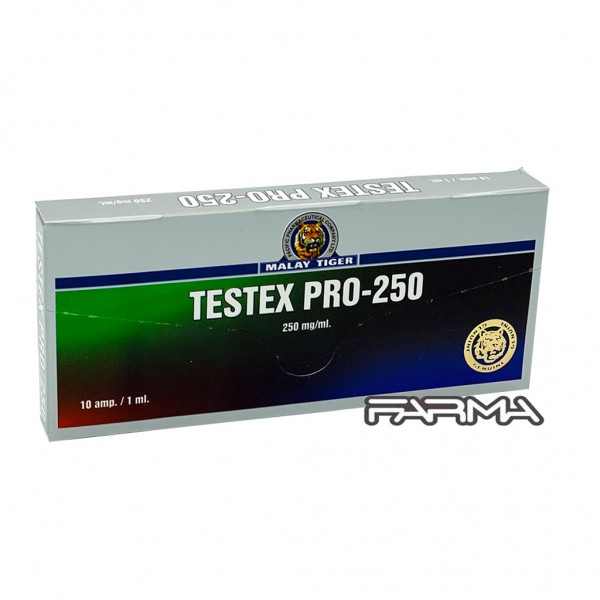 Testex Pro Malay Tiger 250 mg/ml, 1 ампула (Тестостерон Ципионат Малай Тайгер)