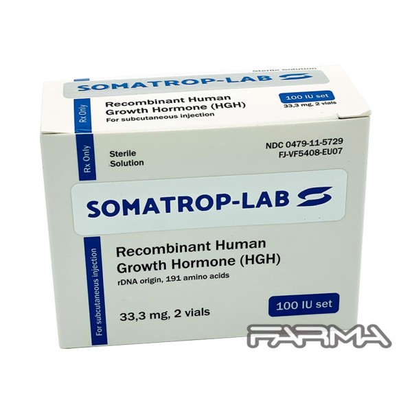 HGH Somatrop labs 10iu на 1мл, жидкий 100 IU (Гормон роста от Соматроп лабс)